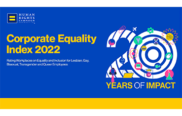 Human Rights Campaign Foundation 2022 Best Places to Work for LGBTQ Equality logo
